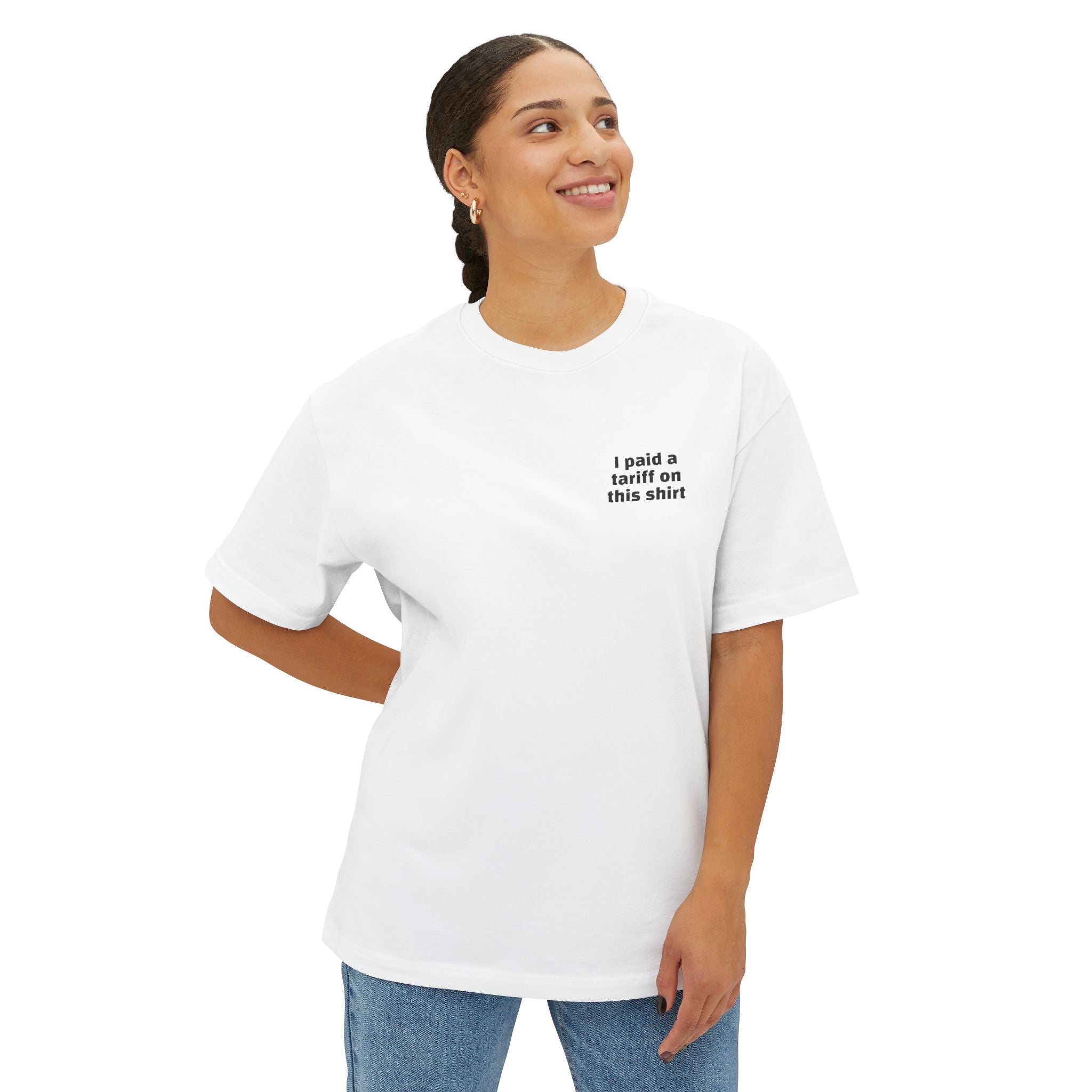 I Paid a Tariff Unisex Oversized Tee