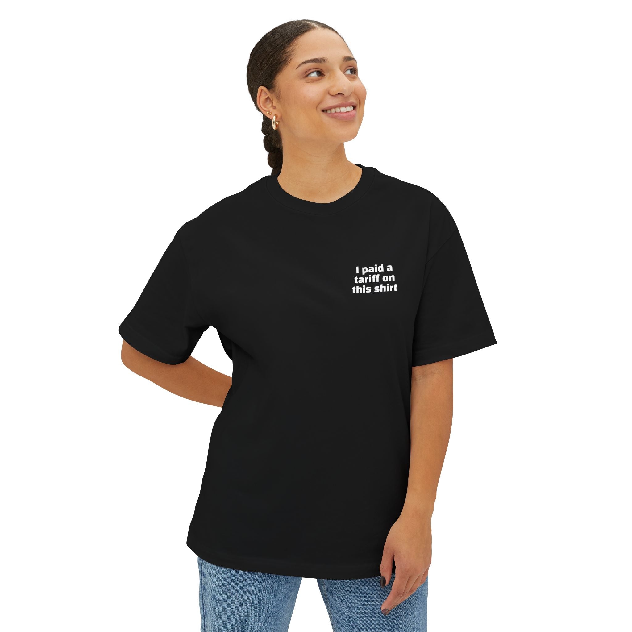 I Paid a Tariff Unisex Oversized Tee